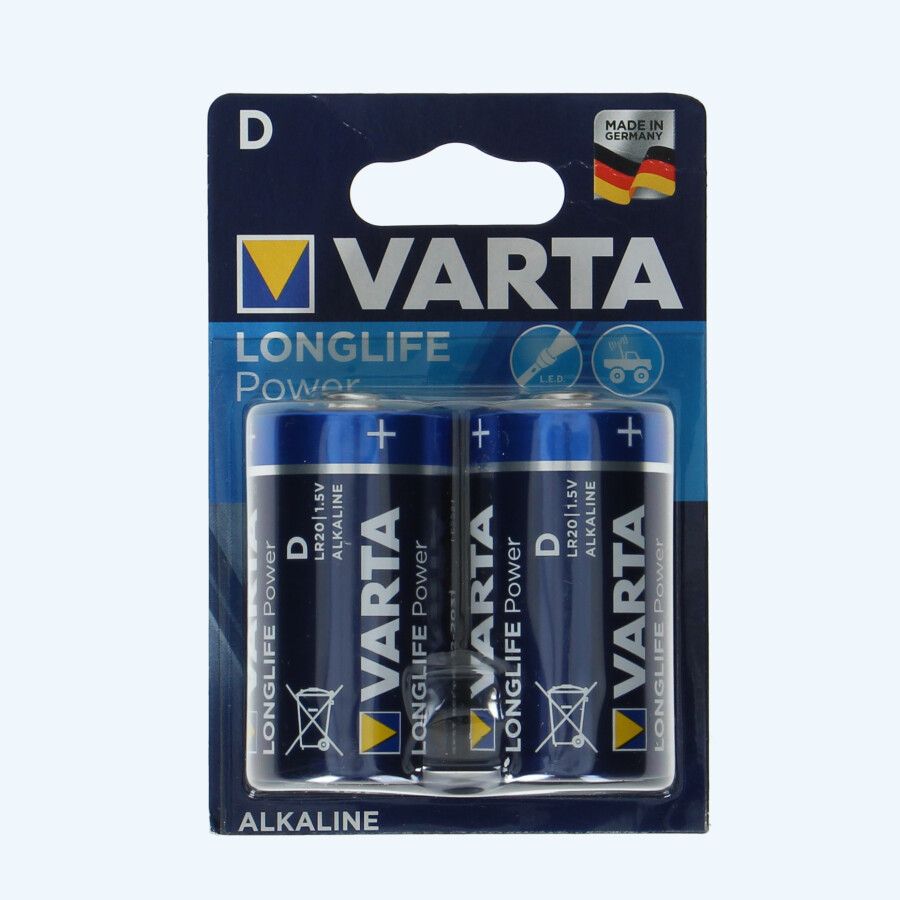 Varta Longlife Power D batterijen (2 stuks) Varta Longlife Power D batterijen (2 stuks)